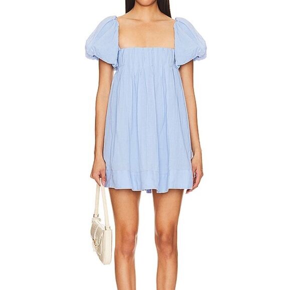 Free People Marina Mini Dress in Blue Bell Size Xl - Picture 2 of 9